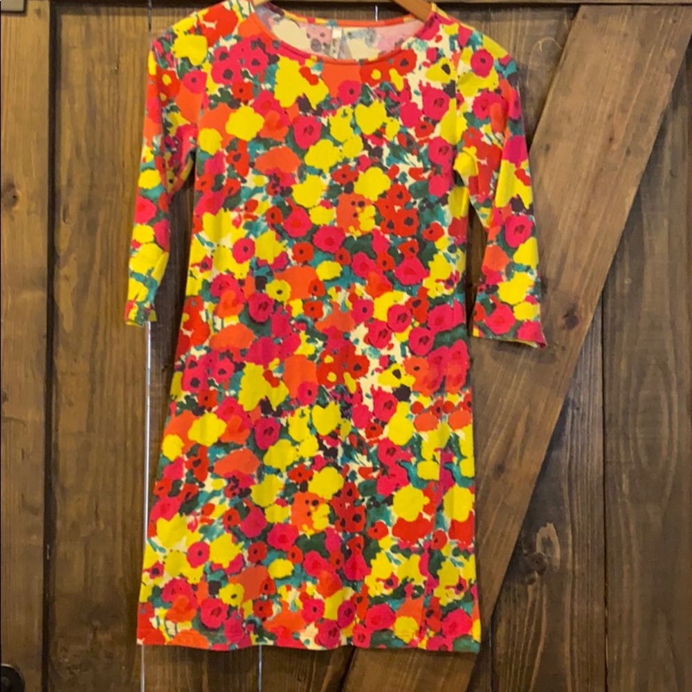 EUC Cherish Pink Yellow Floral BodyCon Dress